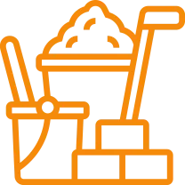 Building materials trading icon